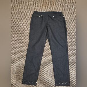 Black‎ Studded Women's Jeans Black By Hearts Of Palm Size 4P